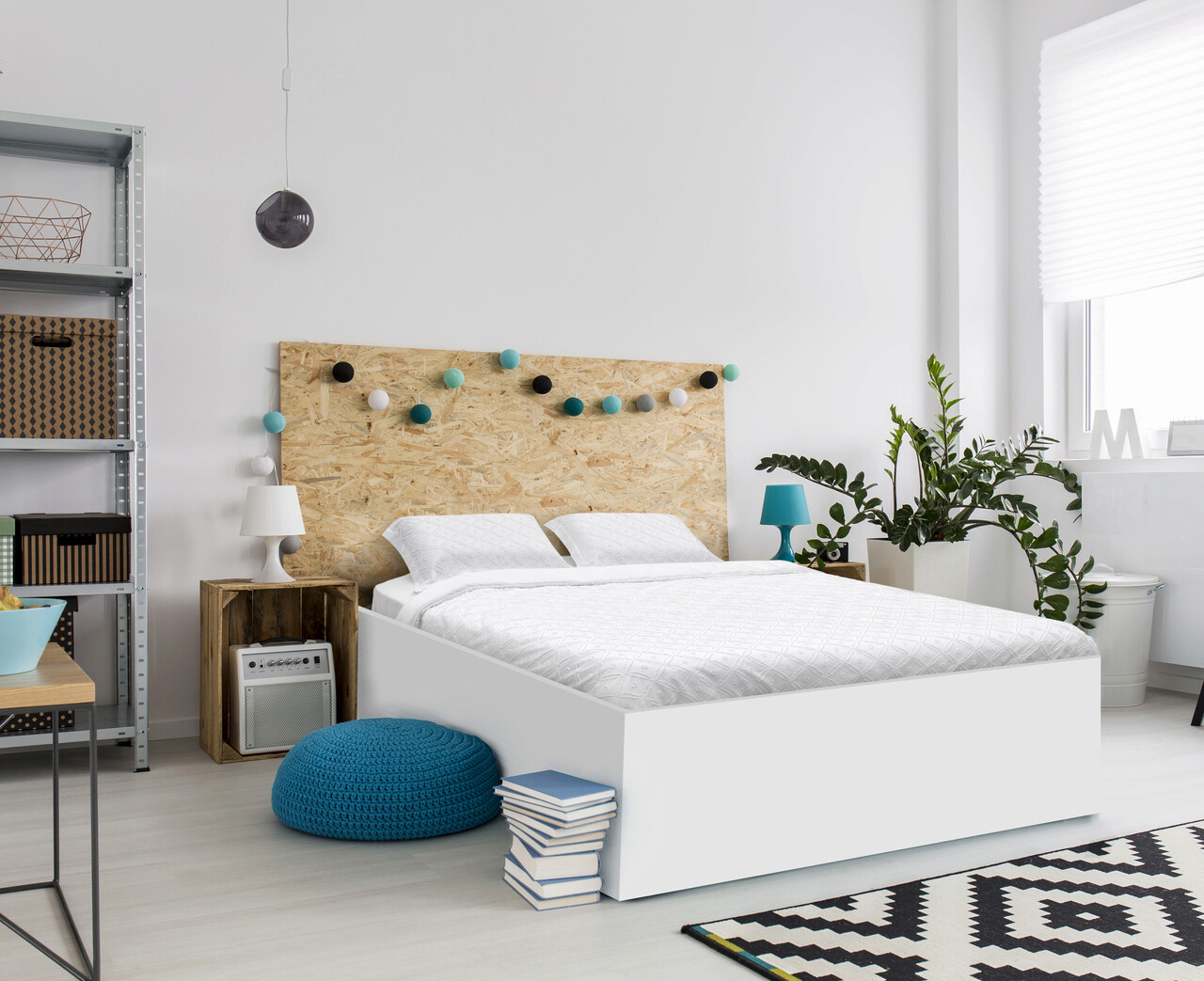 Lenjerie de pat dubla King Size cu broderie Tuffata, Heinner Home, 220x240 cm, microfibra 100 GSM, alb - imagine 6